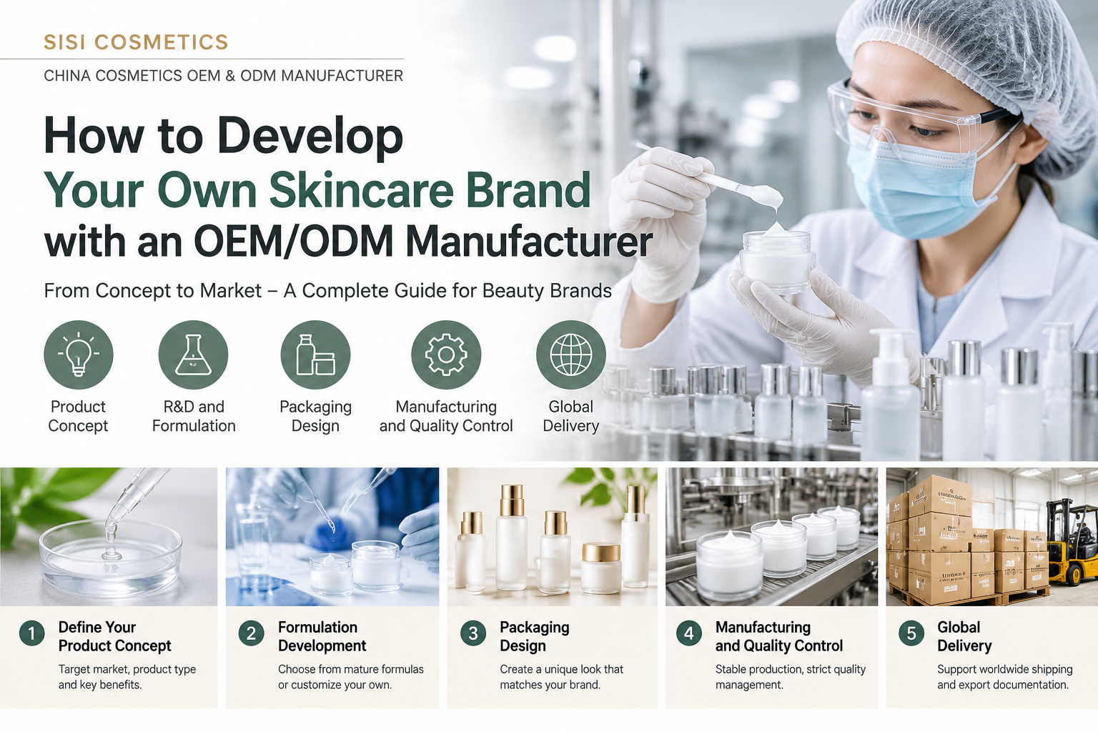How to Develop Your Own Skincare Brand with an OEM/ODM Manufacturer